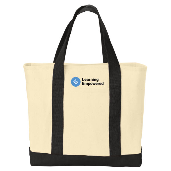 Embroidered Port Authority Twill Two-Tone Tote Bag Thumbnail
